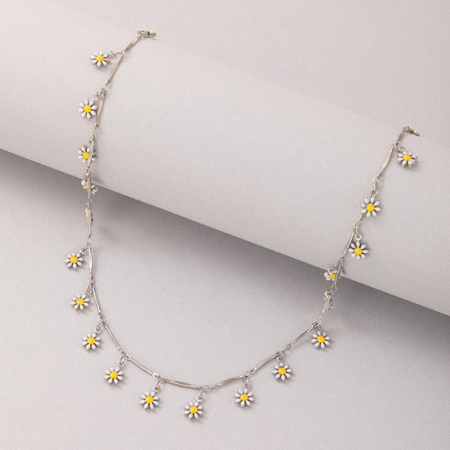 Daisy Flower Necklace