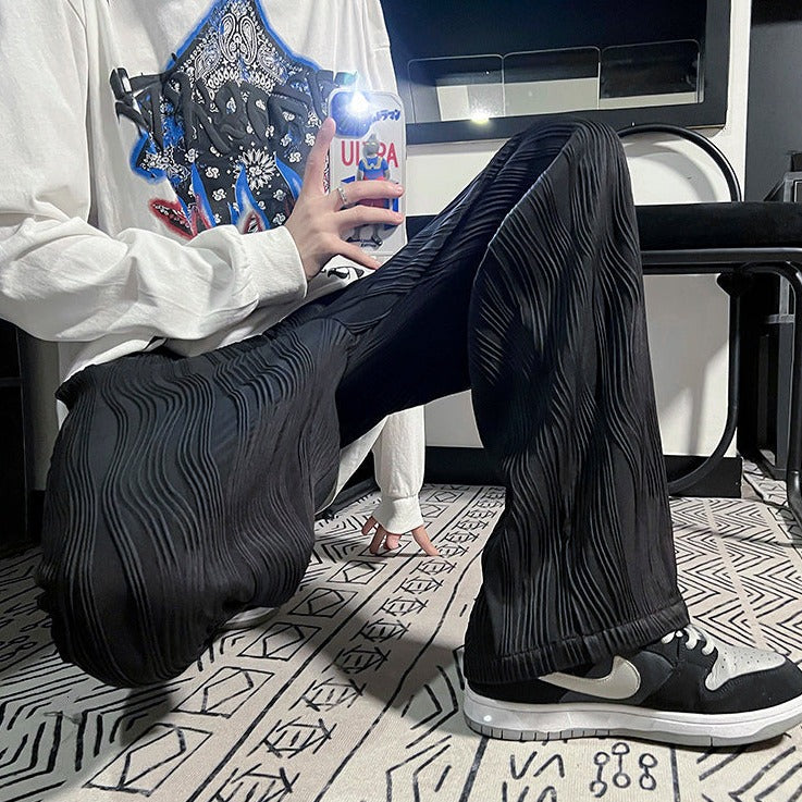 Wave Pleated Trousers