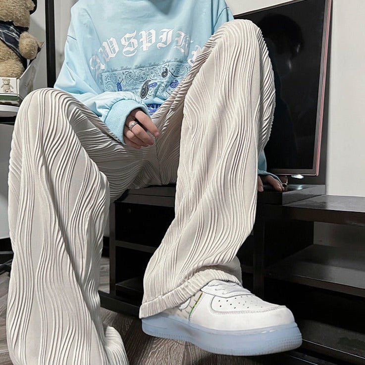 Wave Pleated Trousers