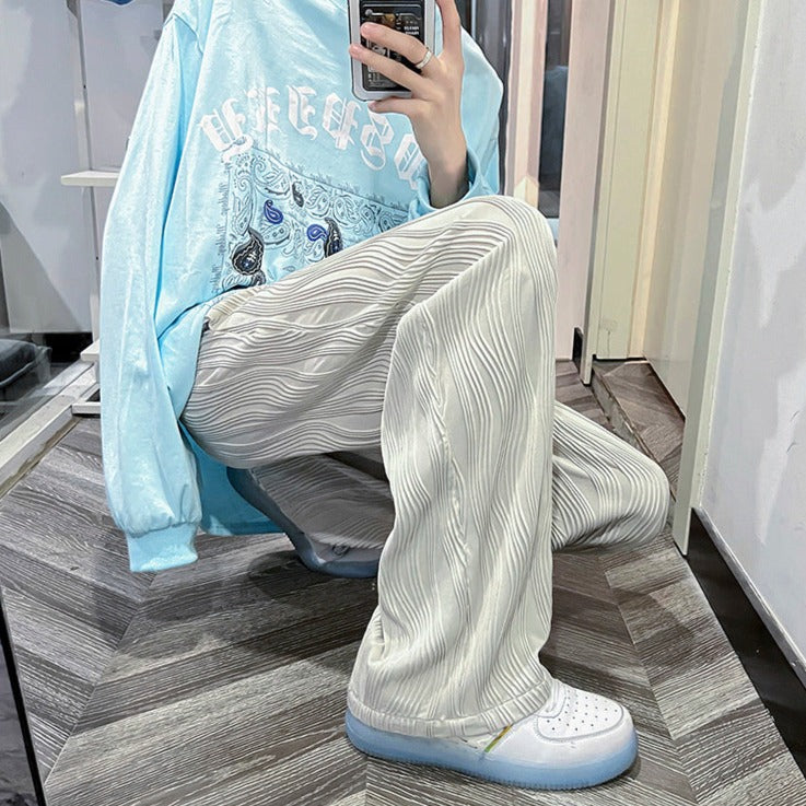 Wave Pleated Trousers