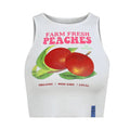 Farm Fresh Peaches Ribbed Top