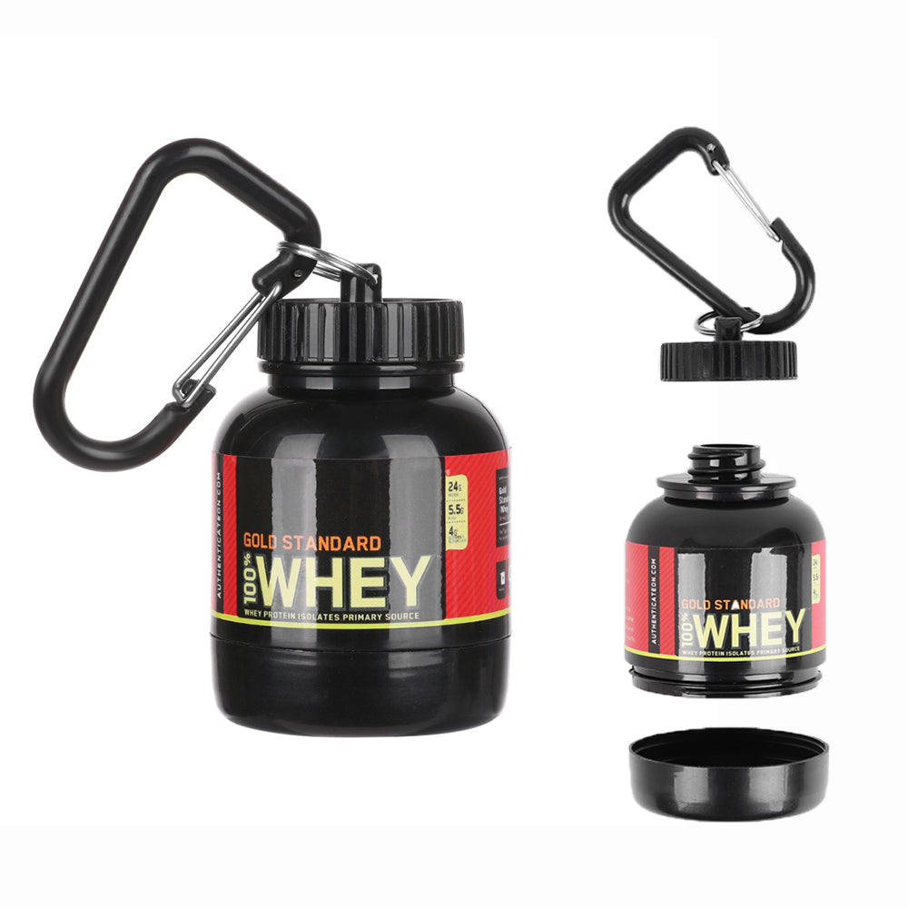 100ML Mini Whey Protein Container Keychain