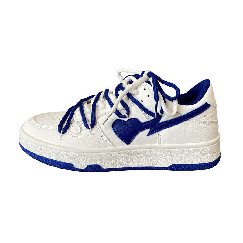Blue Jordan Hearts Sneakers