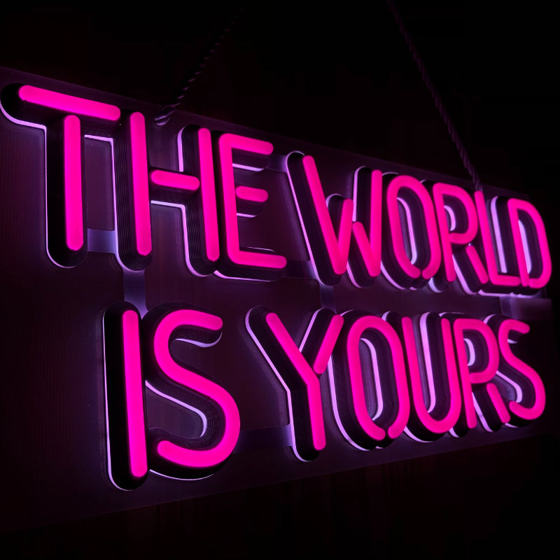The World Is Yours Neon Light