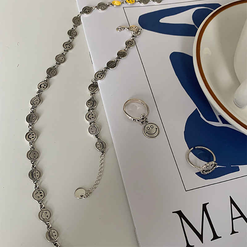 Assorted Smiley Face Necklace