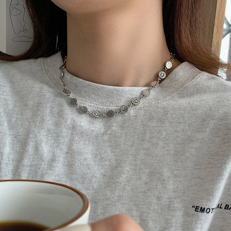 Assorted Smiley Face Necklace
