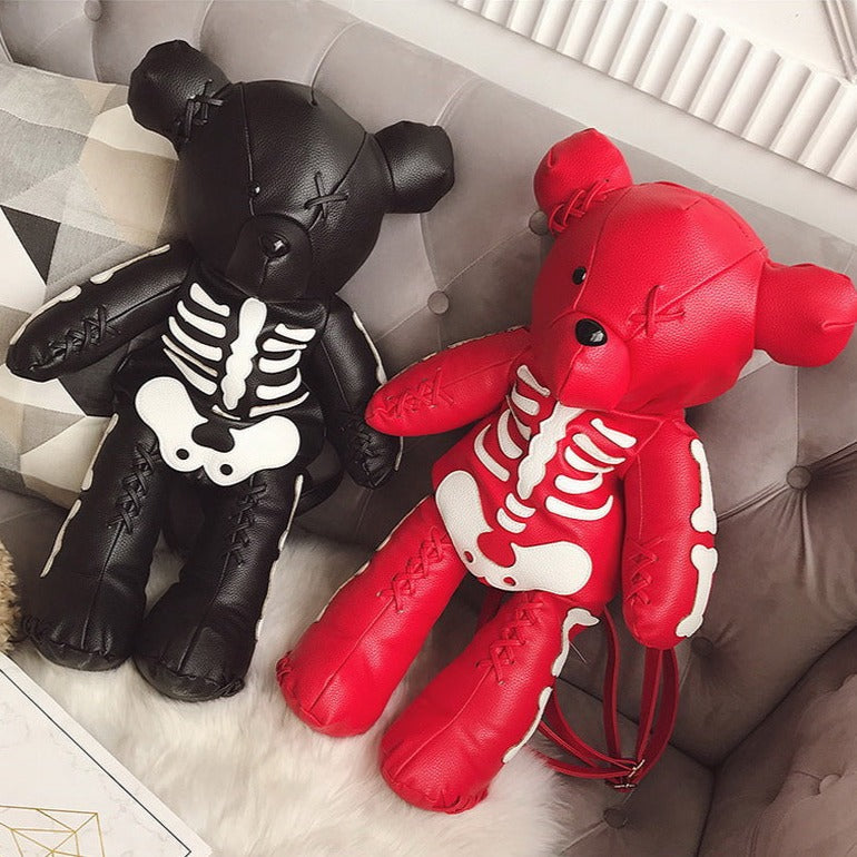 Skeleton Teddy Bear Bag