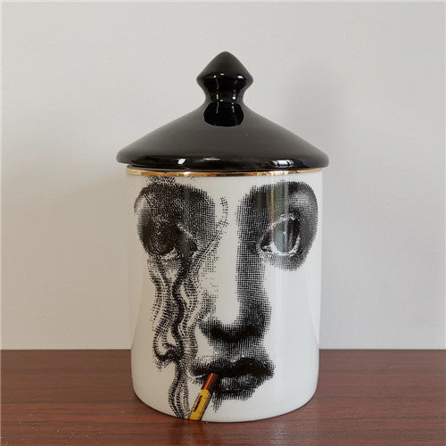 Classic Face Candle Holder / Jewelry Box