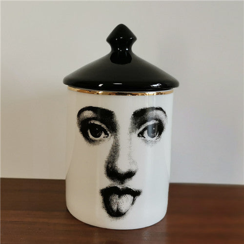 Classic Face Candle Holder / Jewelry Box