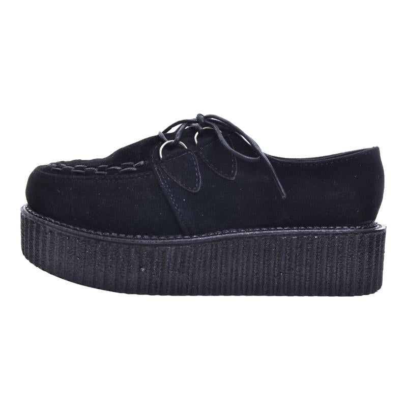 Suede Creeper Platform Shoes