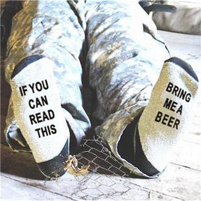 "If You Can Read This, Bring Me A Glass Of Wine" Socks