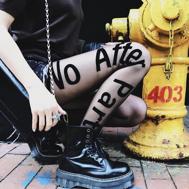 "No After Party" Silk Stockings