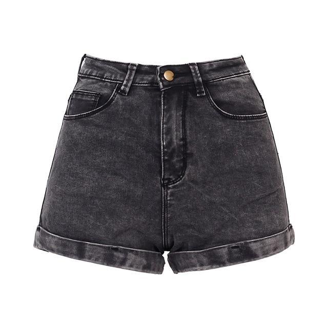 The Perfect High Waisted Denim Short