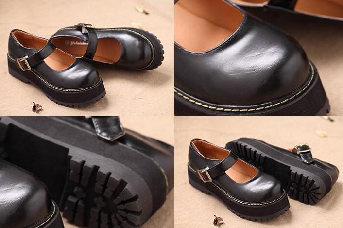 Mary Jane Ankle Strap Platforms