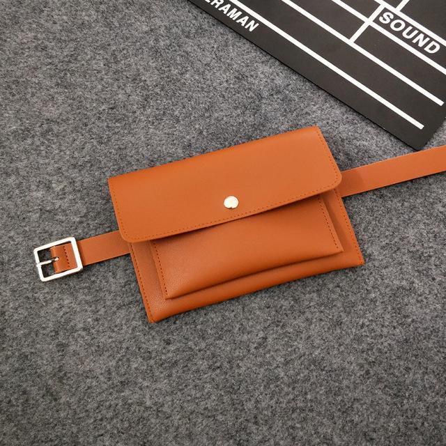 Minimal Leather Belt Bag