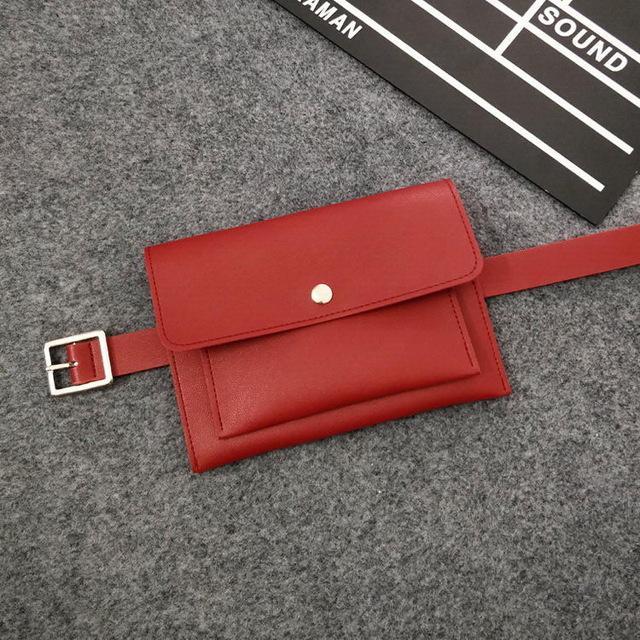 Minimal Leather Belt Bag