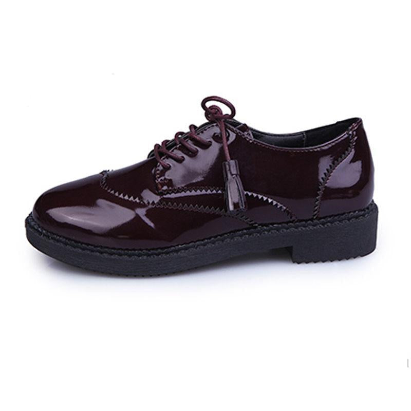 Tasseled Laces Oxford Shoes