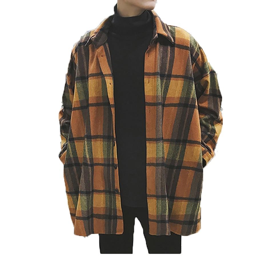 Vintage Oversized Plaid Shirt