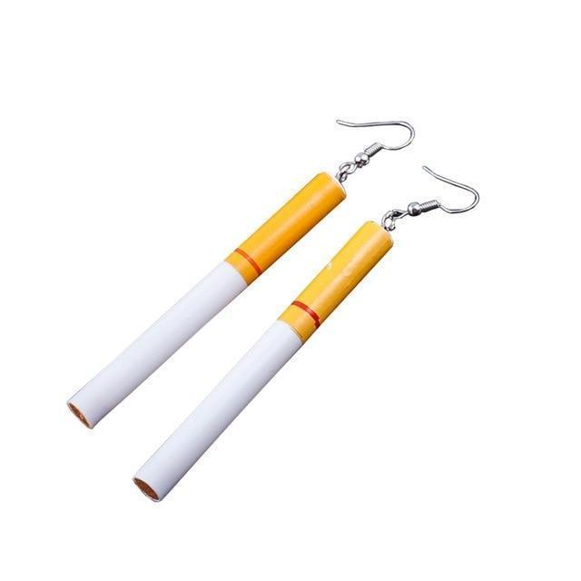 Cigarette Earrings