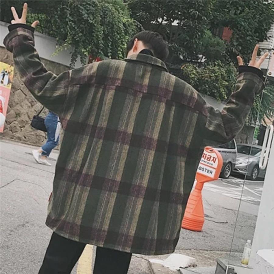 Vintage Oversized Plaid Shirt