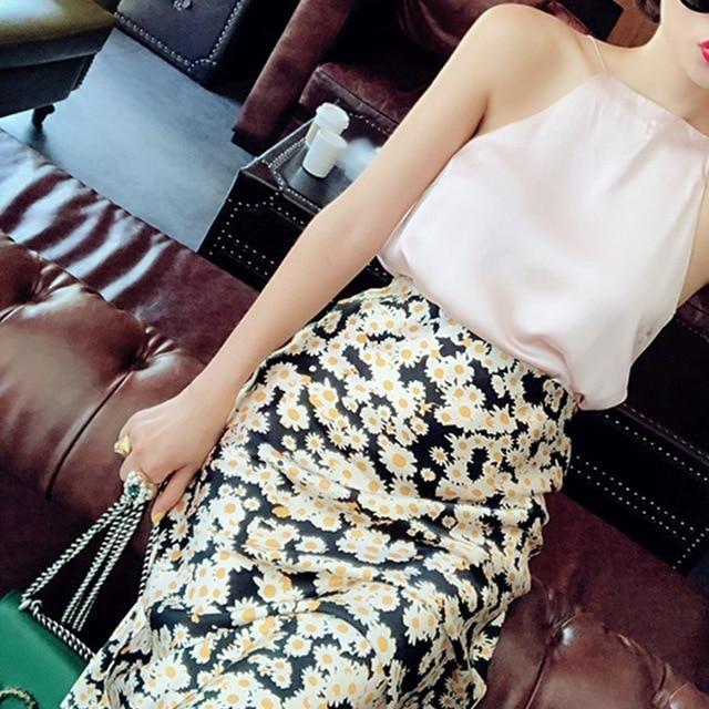 High Waisted Leopard Midi Skirt