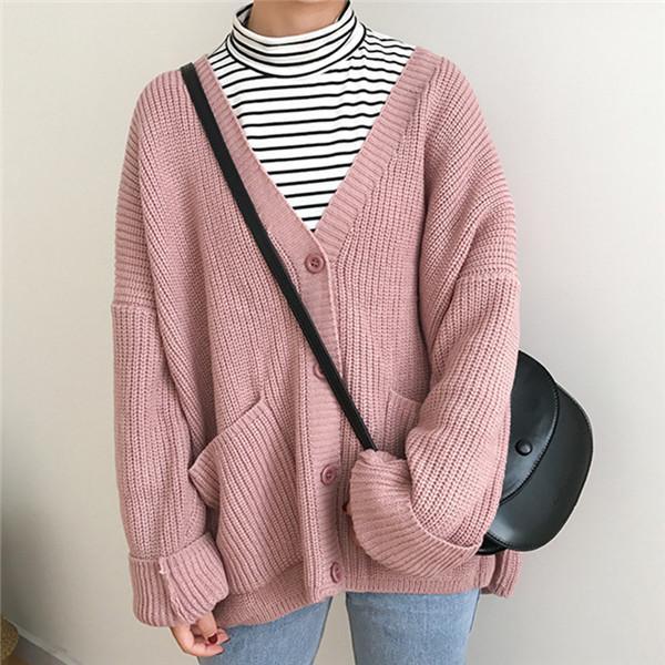 Oversized Thick Knit Cardigan