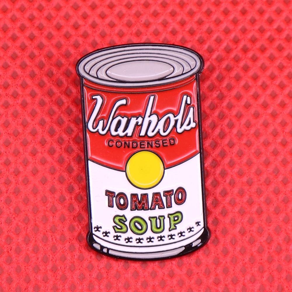 Warhol Tomato Soup Pin