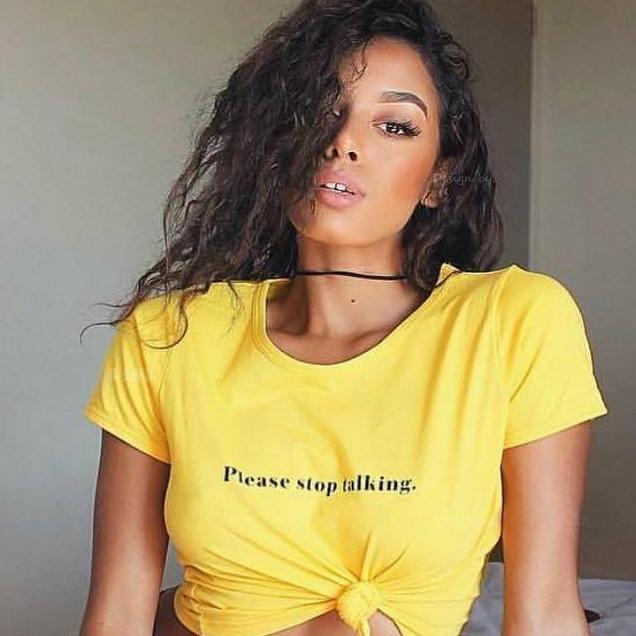 "Please Stop Talking" Tee