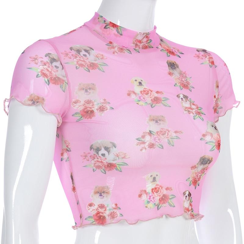 Super Sweet Puppy Mesh Top