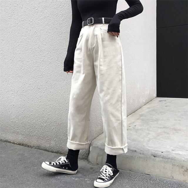 High Waist Cropped Jeans