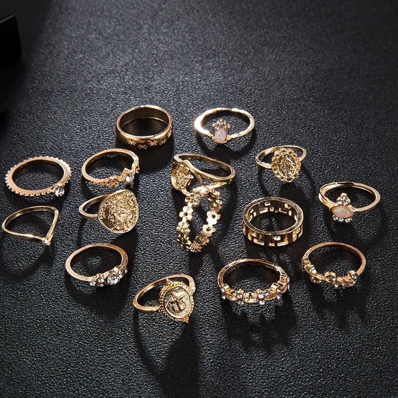 15 Piece Virgin Mary Ring Set