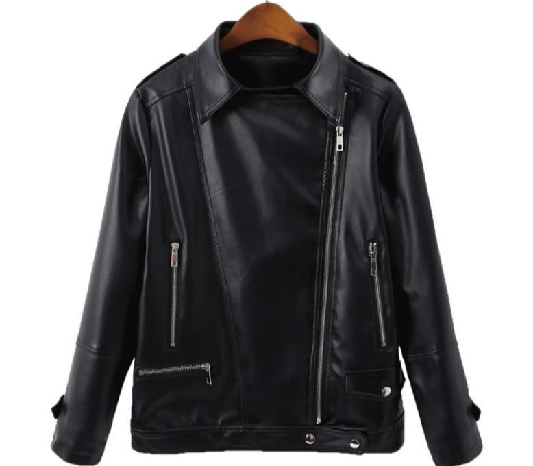 Oversized Vegan Leather Jacket